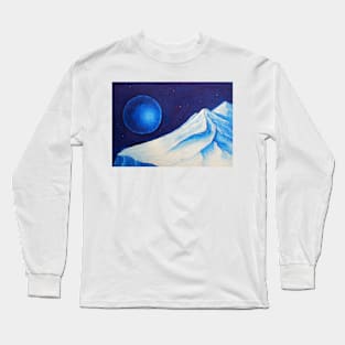 Oil Painting - a Study in Blue and White 1990 Long Sleeve T-Shirt